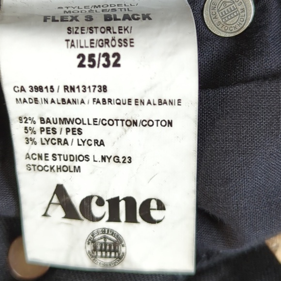Acne Studios Black Flex Skinny Jeans - Picture 7 of 7